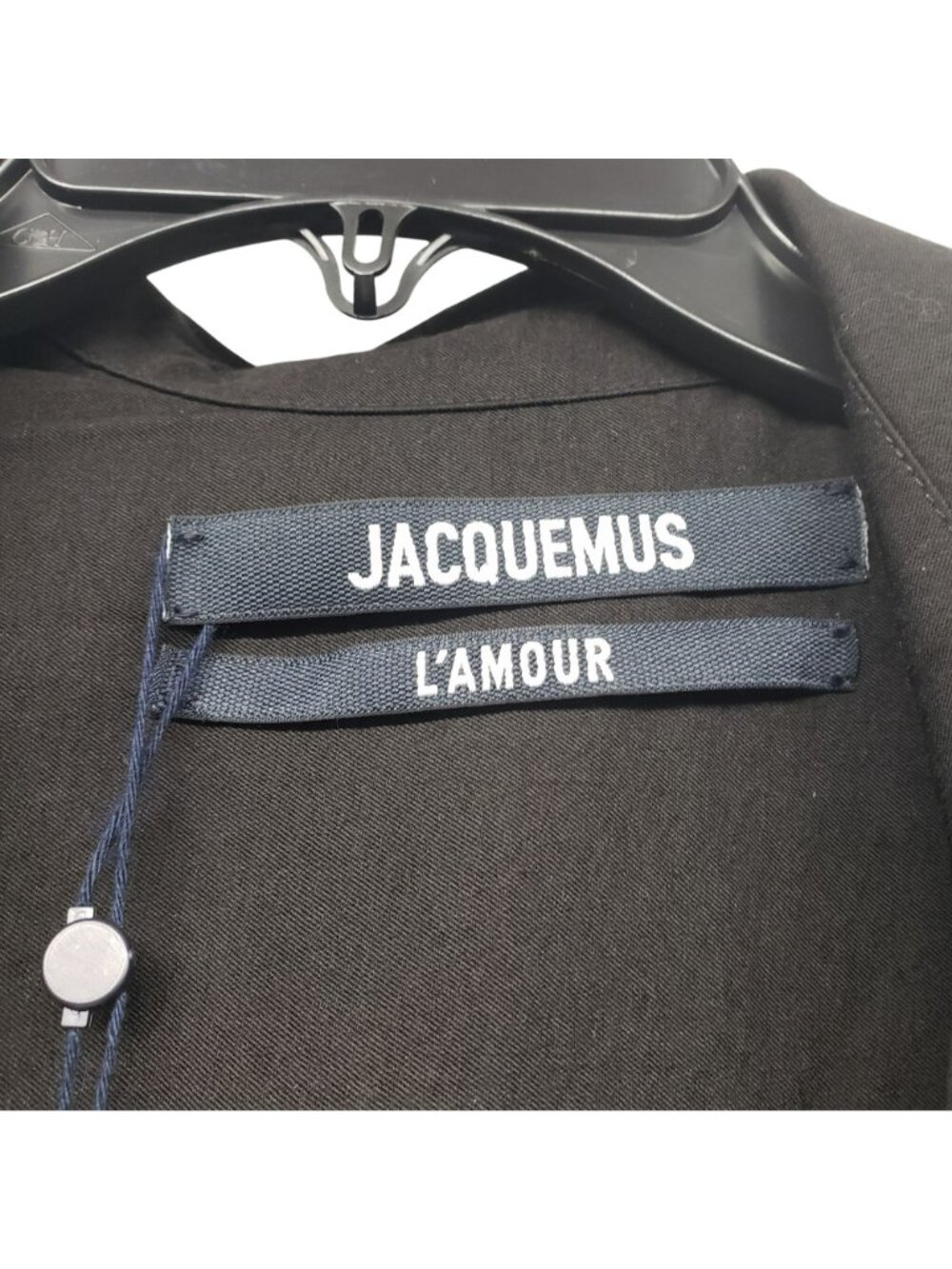 NEW Jacquemus $725 Bahia Robe Black Mini Dress Celebrity Style Shirt Dress - Picture 9 of 14